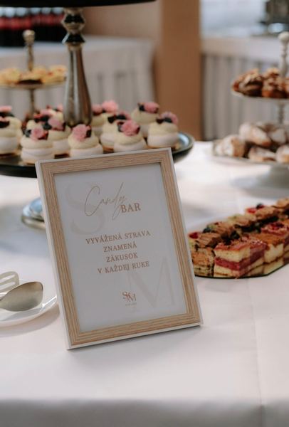 Wedding sweet bar with cakes